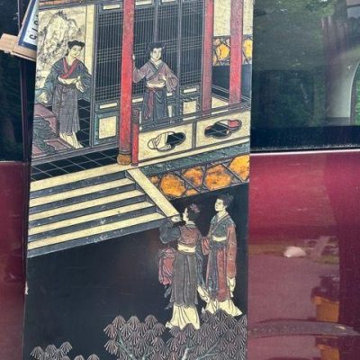 HC-001 — Shanghai Eight-Panel Carved Lacquer Screen (view 9)