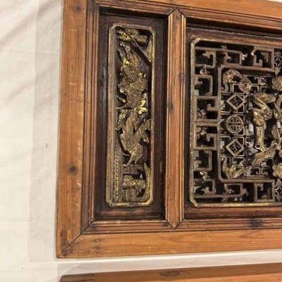 HC-002 — Chinese Architectural Carved Shutters, Set of Four (view 11)