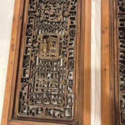 HC-002 — Chinese Architectural Carved Shutters, Set of Four (view 16)