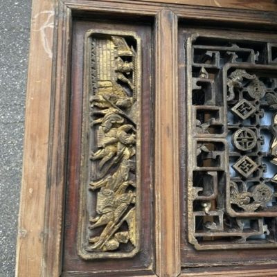 HC-002 — Chinese Architectural Carved Shutters, Set of Four (view 37)