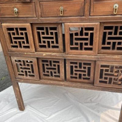 HC-005 — Chinese Lattice Door Cabinet (view 6)