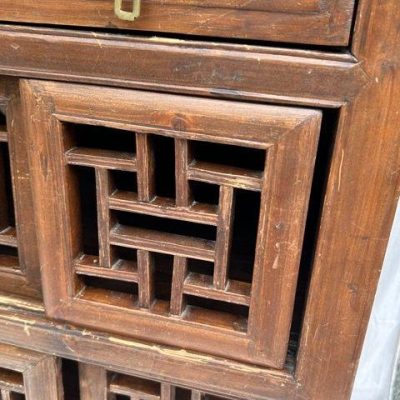 HC-005 — Chinese Lattice Door Cabinet (view 8)