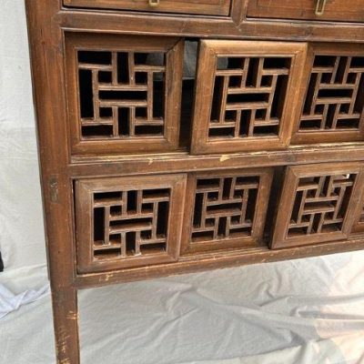 HC-005 — Chinese Lattice Door Cabinet (view 10)