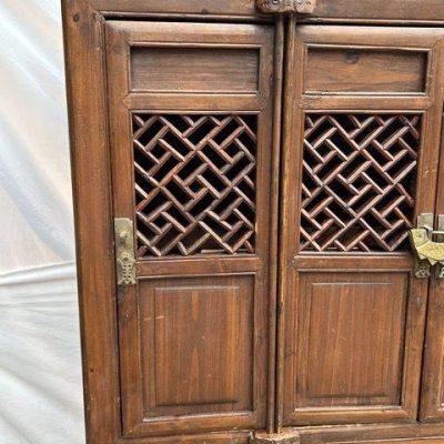 HC-005 — Chinese Lattice Door Cabinet (view 24)