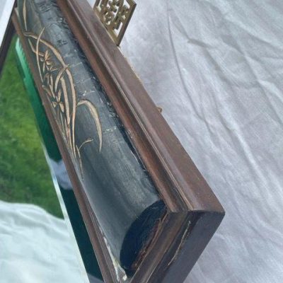 HC-007 — Black-and-Gilt Chinese Decorative Mirror (view 6)