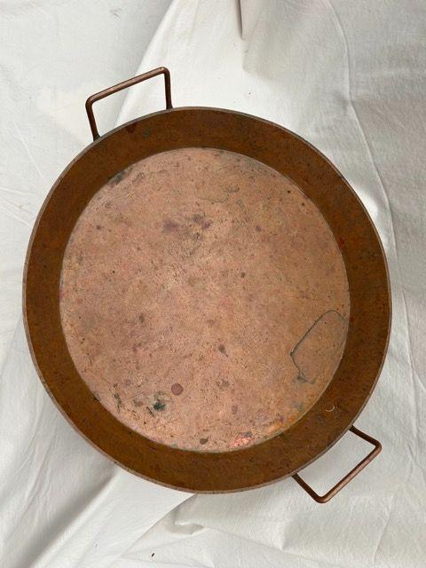 HC-014 — Heavy Chinese Copper Platter with Handles