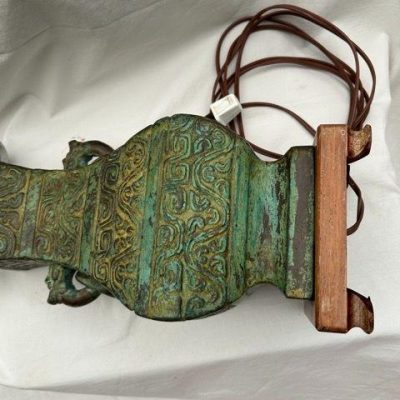 HC-015 — Chinese Bronze-Style Sister Lamps (view 9)