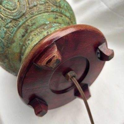 HC-015 — Chinese Bronze-Style Sister Lamps (view 15)