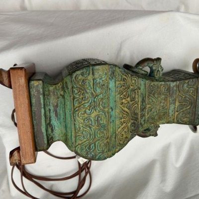 HC-015 — Chinese Bronze-Style Sister Lamps (view 19)