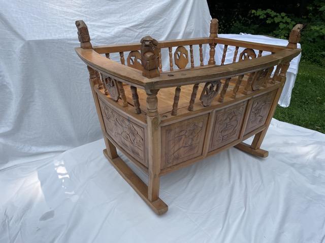HC-016 — Chinese Wooden Cradle