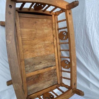 HC-016 — Chinese Wooden Cradle (view 14)