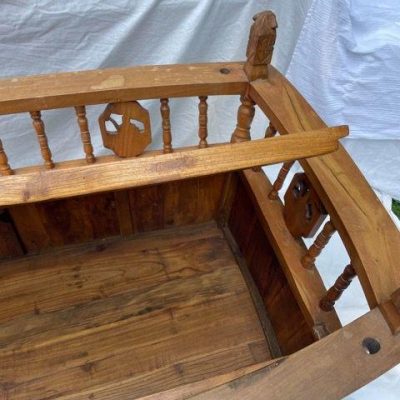HC-016 — Chinese Wooden Cradle (view 23)