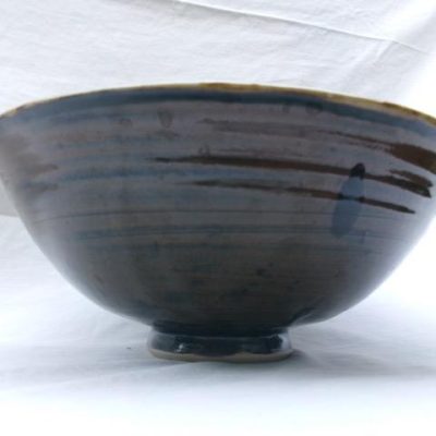 HC-019 — Brown-and-White Handmade Ceramic Bowl (view 2)