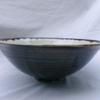 HC-019 — Brown-and-White Handmade Ceramic Bowl (view 6)