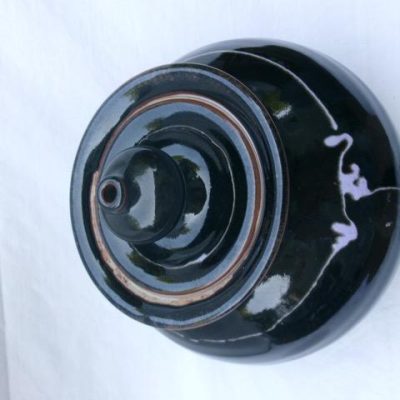 HC-020 — Brown-Glazed Lidded Ceramic Vessel (view 8)