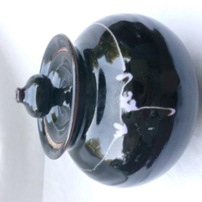 HC-020 — Brown-Glazed Lidded Ceramic Vessel (view 10)