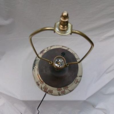 HC-022 — Chinese Porcelain Floral-and-Bird Lamp (view 4)