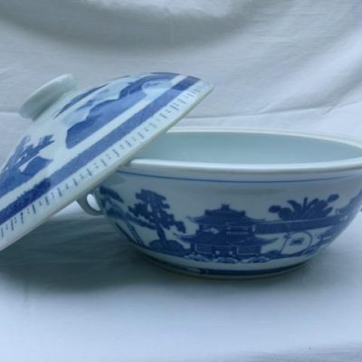 HC-024 — Large Chinese Blue-and-White Covered Porcelain Tureen (view 2)