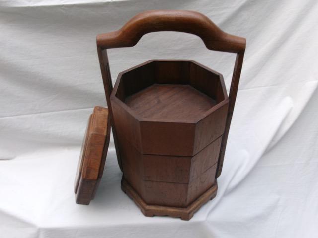 HC-027 — Chinese Wooden Sectional Food / Storage Carrier