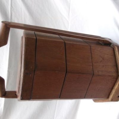 HC-027 — Chinese Wooden Sectional Food / Storage Carrier (view 9)