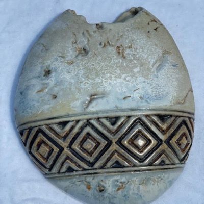 HC-028 — Unidentified Asian Wall-Mounted Architectural Ceramic Object (view 2)